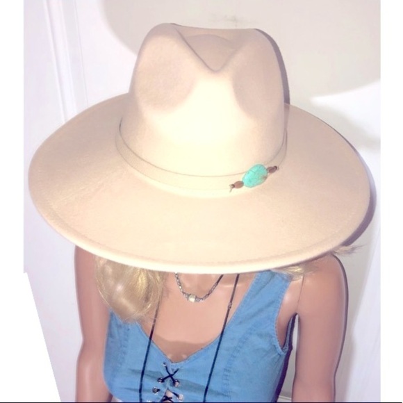 Fedora women’s ivory hat with interchangeable hatbands OSFA main image 5